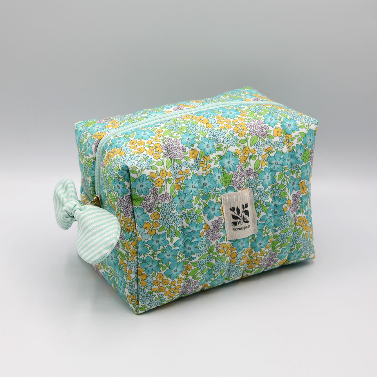 Neceser Midi Floral Turquesa