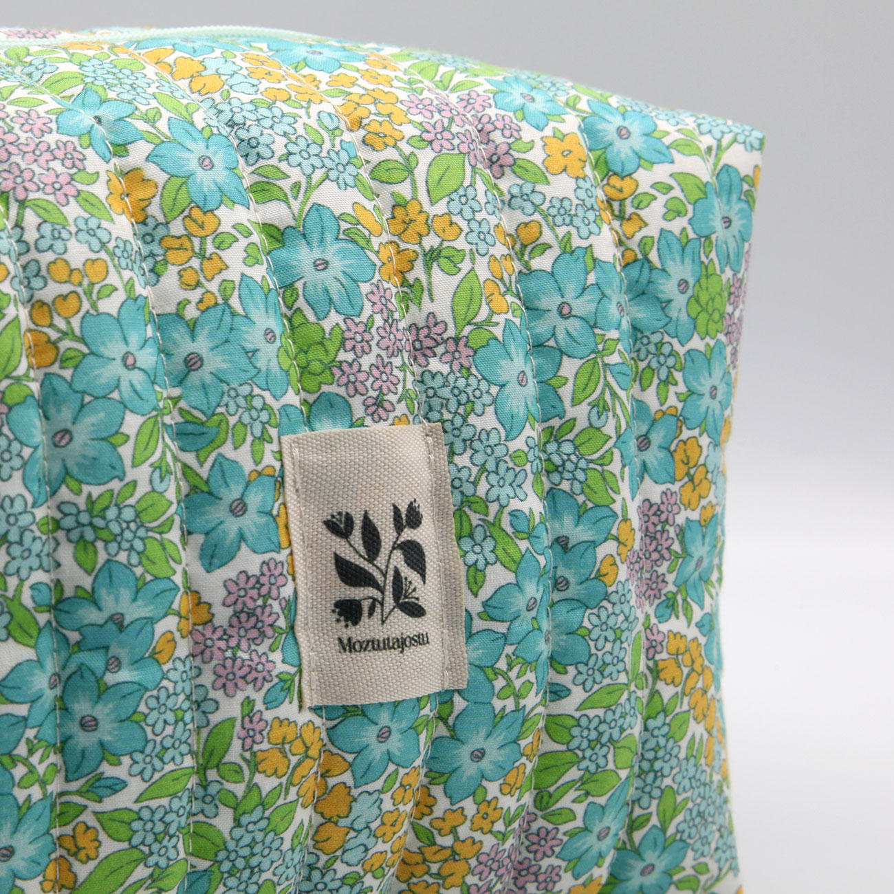 Neceser Midi Floral Turquesa - Imagen 2