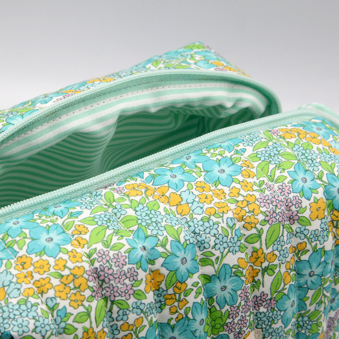 Neceser Midi Floral Turquesa - Imagen 3