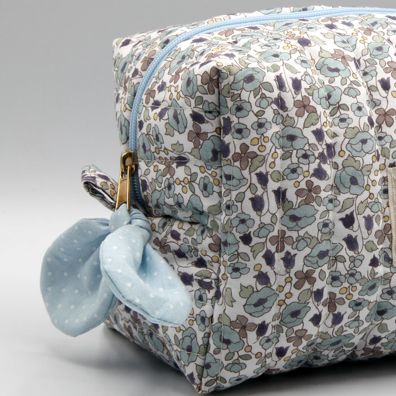 Neceser Midi Floral Azul - Imagen 2