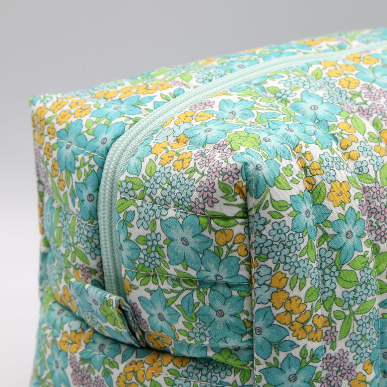 Neceser Midi Floral Turquesa - Imagen 4