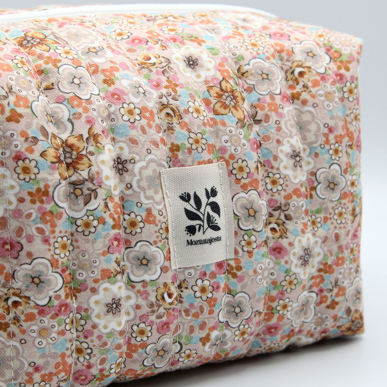 Neceser Midi Floral Beige - Imagen 2